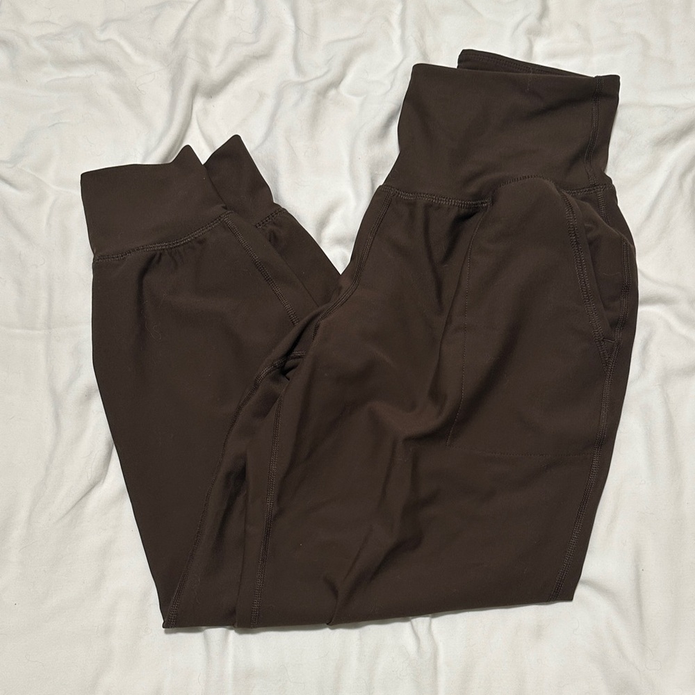 Old Navy Chocolate Brown High-Rise Joggers